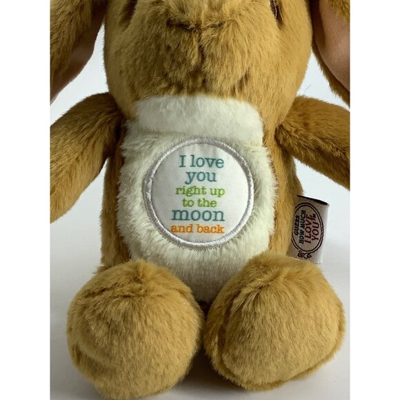 Guess How Much I Love You to the Moon and Back Hare Bunny Plush Embroidered Eyes - Picture 3 of 8